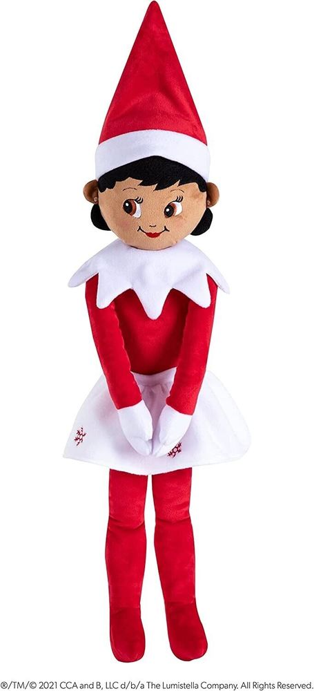 The Elf on the Shelf Plushee Pal 27" Huggable Dark Tone Girl Plush Toy