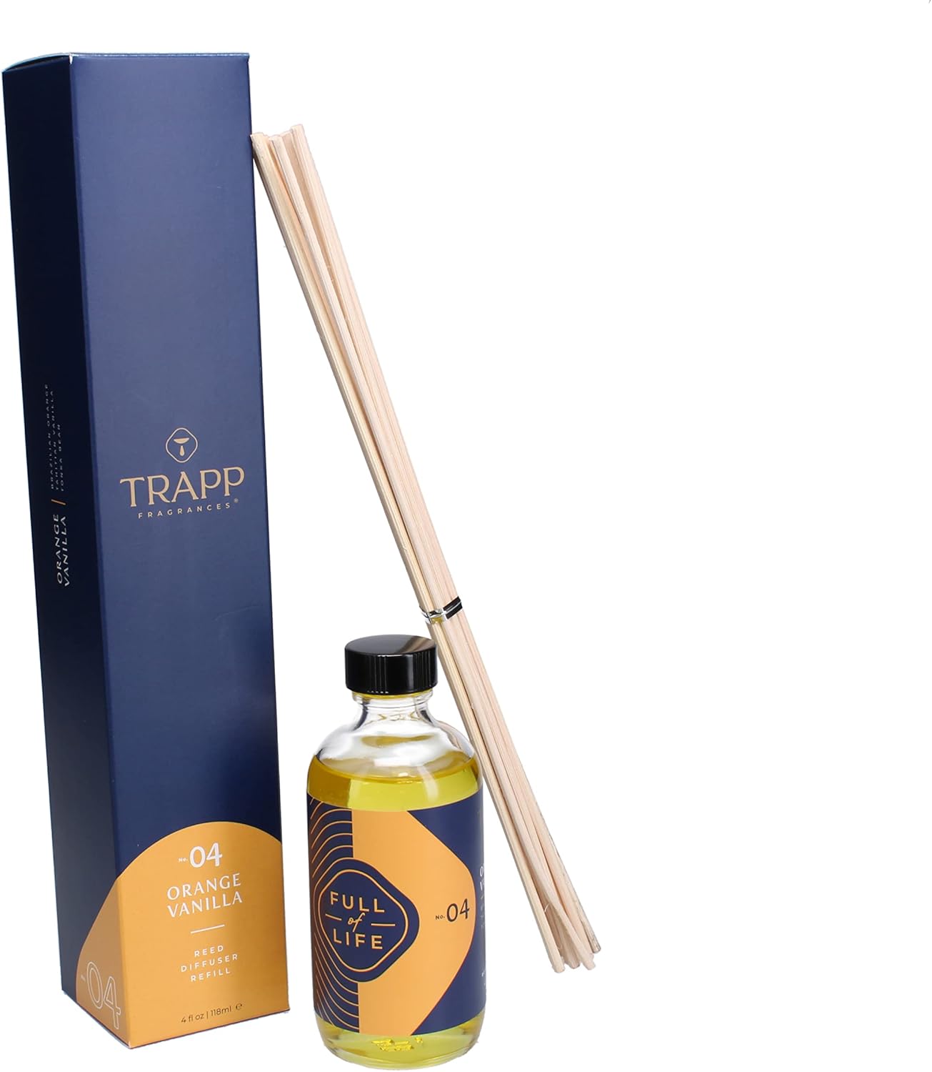 Trapp 74404 No. 04 Orange Vanilla 4 oz. Reed Diffuser Refill
