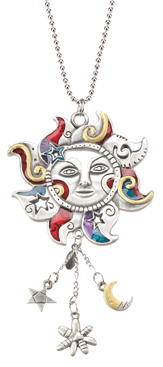 Celestial Sun Color Car Charm