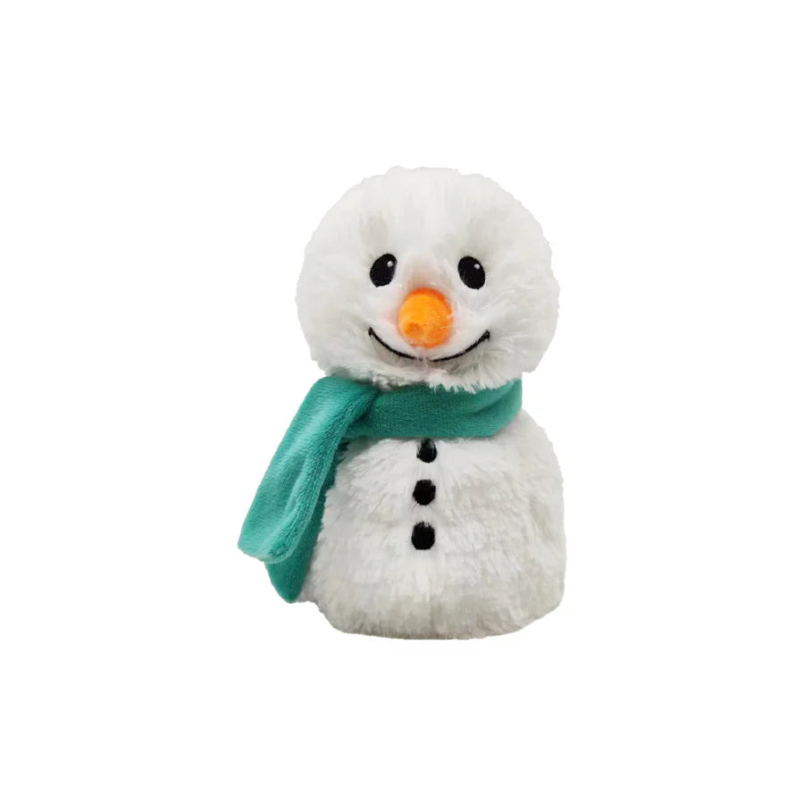 Intelex Warmies CPJ-SMAN-2 Mini Snowman with Green Scarf