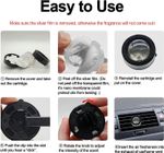 Car Air Fresheners Vent Clips 45 Day Long-lasting Fragrance Odor-eliminator, Ocean Scent