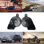Electric Car Horn 12V loud Motorcycle Horn Replacement Auto Horn Waterproof High/Low Tone