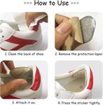 Heel Grips Liner Cushions Inserts for Loose Shoes Self-Adhesive Heel Protectors, 4Pack Black + Apricot