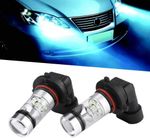 100W Cree LED Fog Light (9006/HB4, Light Blue) 1 Lamp Bulbs 8000K Ice Blue High Power LED Bulbs