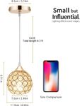 Mini Gold Crystal Light with 3 Colors Corn Lights 32" Pendant Lighting