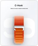 Loop Compatible with Apple Watch Band 41mm 40mm 38mm, Nylon Wristband, Adjustable with Metal C-Hook Sport Strap for iWatch Ultra/SE/8/7/6/5/4/3/2/1, Green