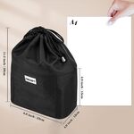 COZOQ Unisex Travel Toiletry Bag, Large Cosmetic Organizer, Lightweight Makeup Pouch for Home & Travelling, Black