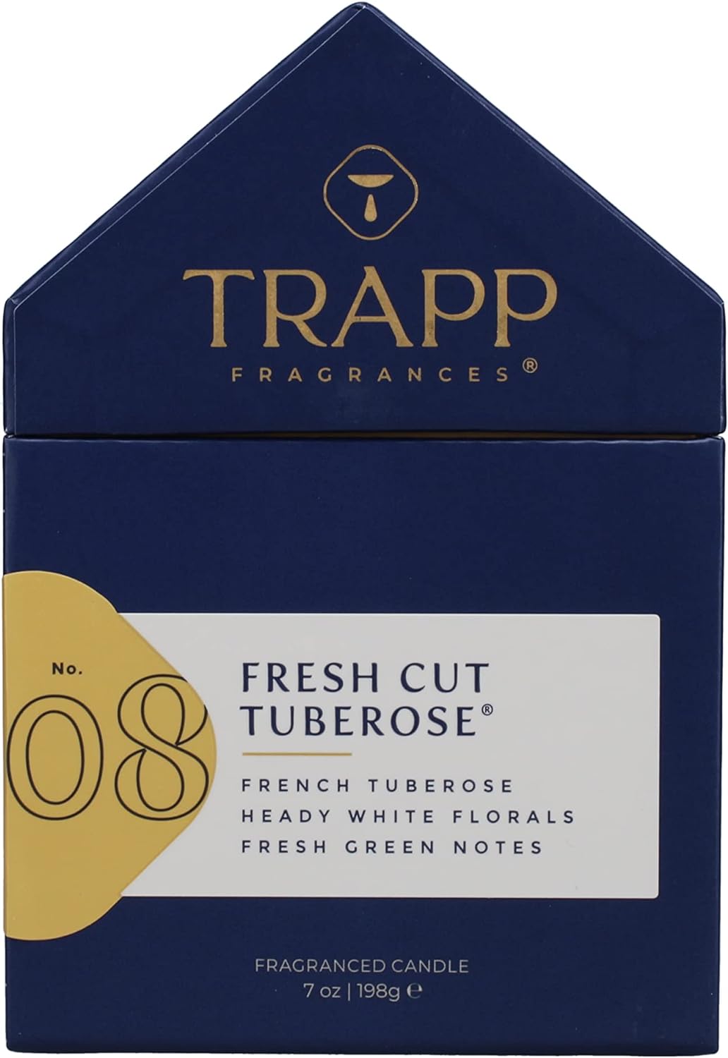 Trapp 70108 No. 08 Fresh Cut Tuberose 7 oz. Candle in House Box