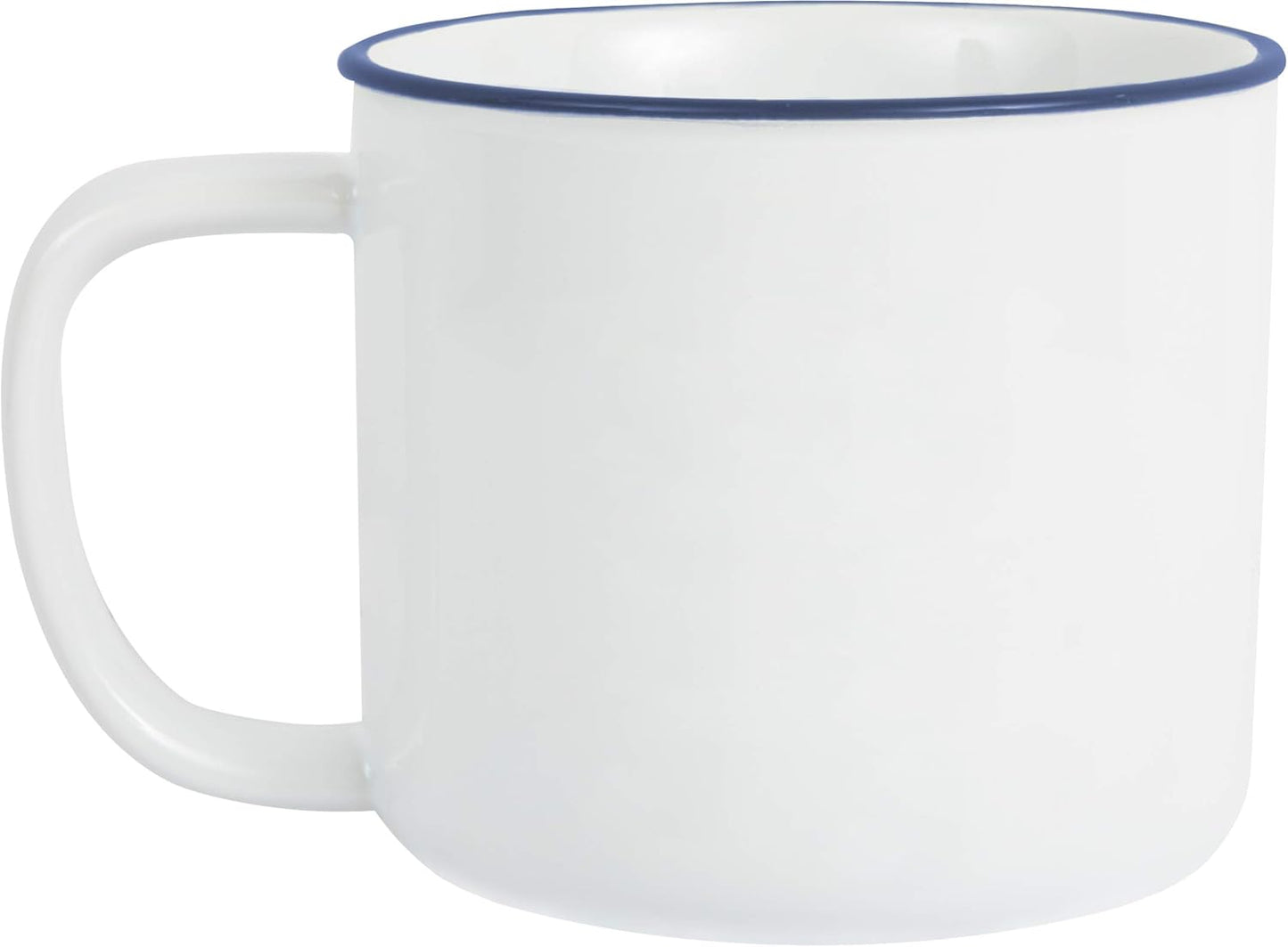 Pavilion Gift 67511 Large 17 Oz Stoneware Coffee Cup Mug Better To Wake At The Lake, Blue