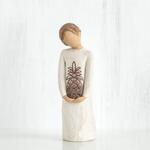 Willow Tree Gracious, A Warm Welcome from me to You, A Hostess Gift for Holiday Parties, Welcoming Gift for New Homeowner or Housewarming, Sculpted Hand-Painted Figure