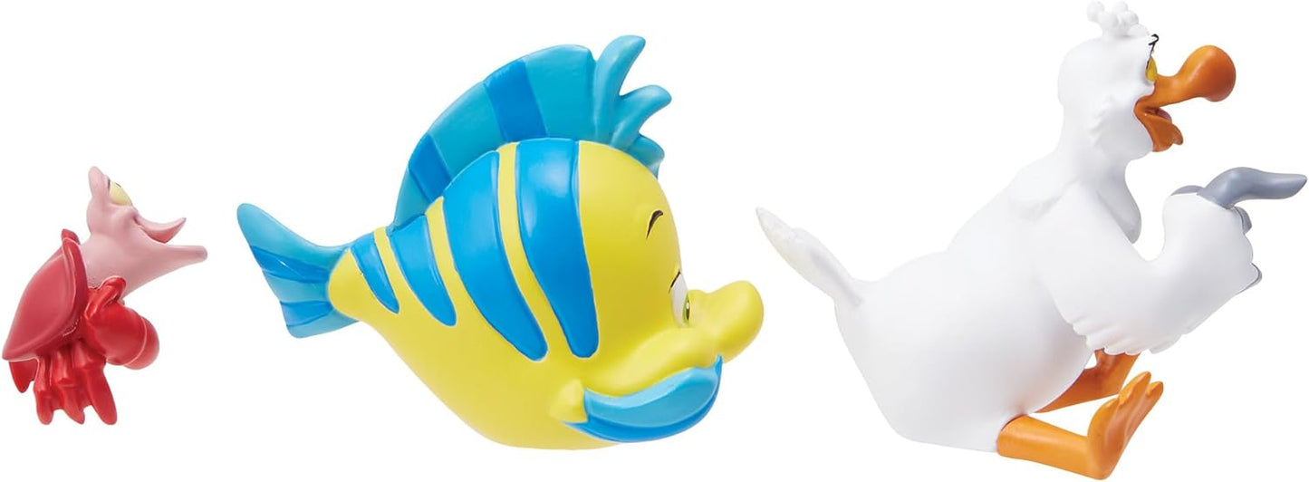 Enesco 6014851 Disney Showcase Little Mermaid Mini Set (Sebastian, Flounder, and Scuttle)