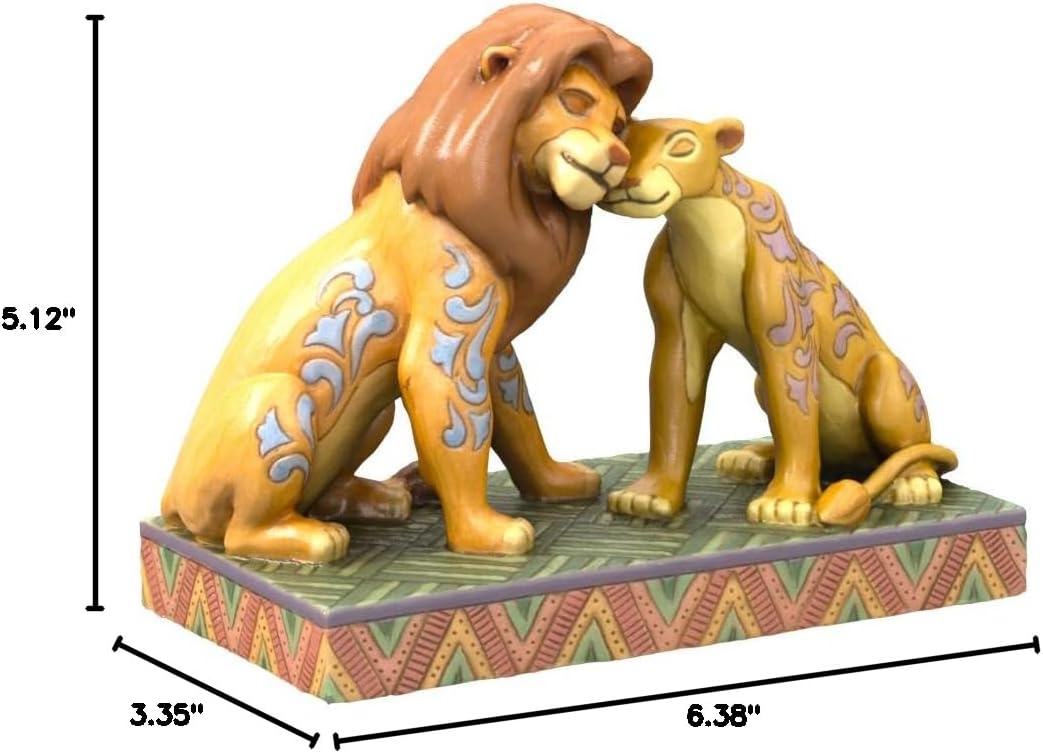 Enesco 6005961 Jim Shore Disney The Lion King Simba and Nala Snuggling 5.12 Inch