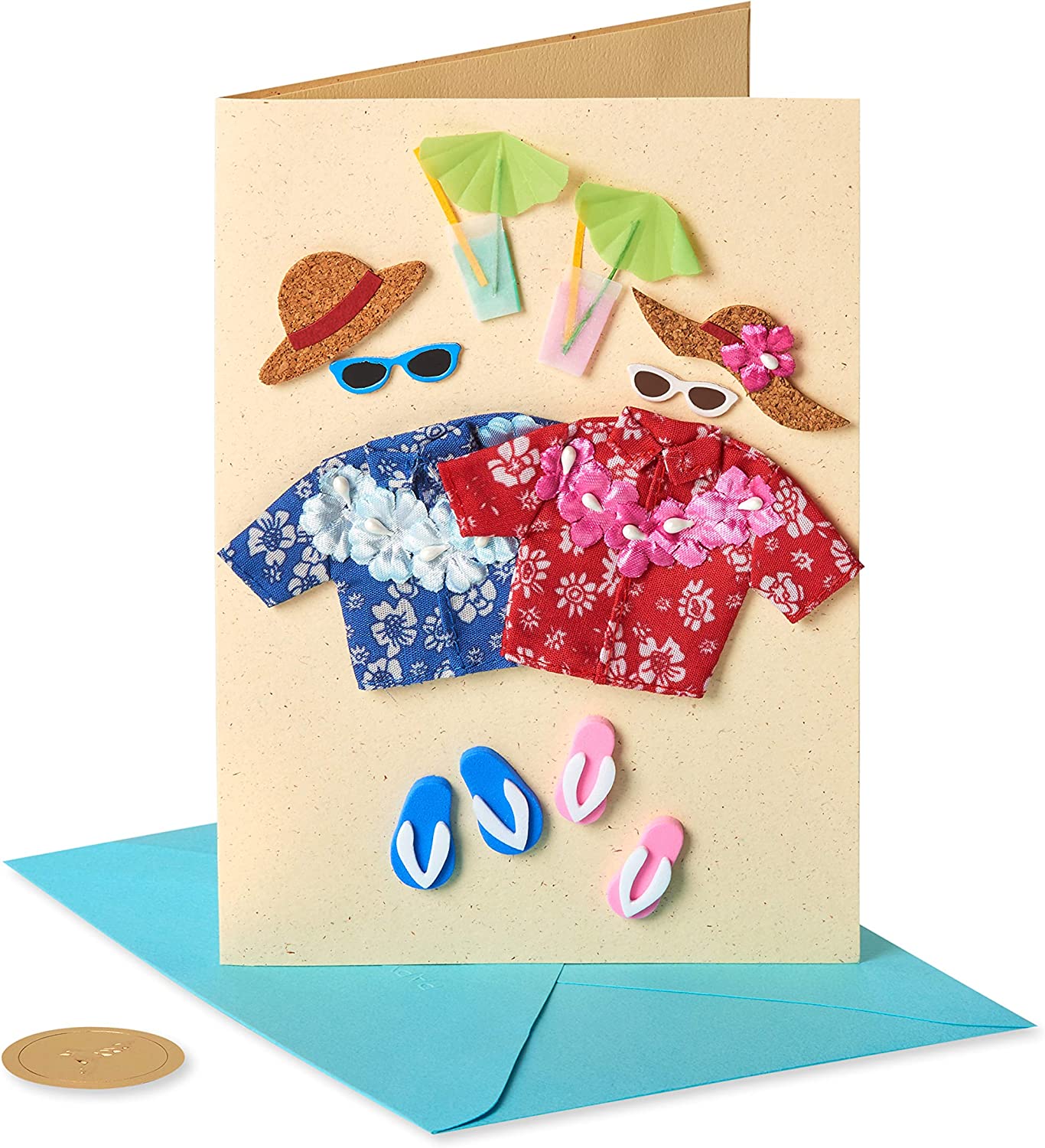 Papyrus Hawaiian Couple Anniversary Card
