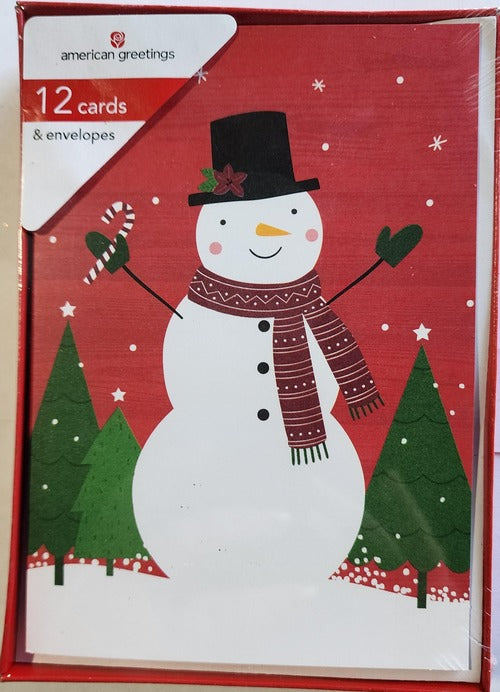 American Greetings Snowman Scene