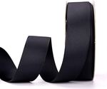 HALLMARK - 4 YD ROLL - BLACK GROSGRAIN RIBBON