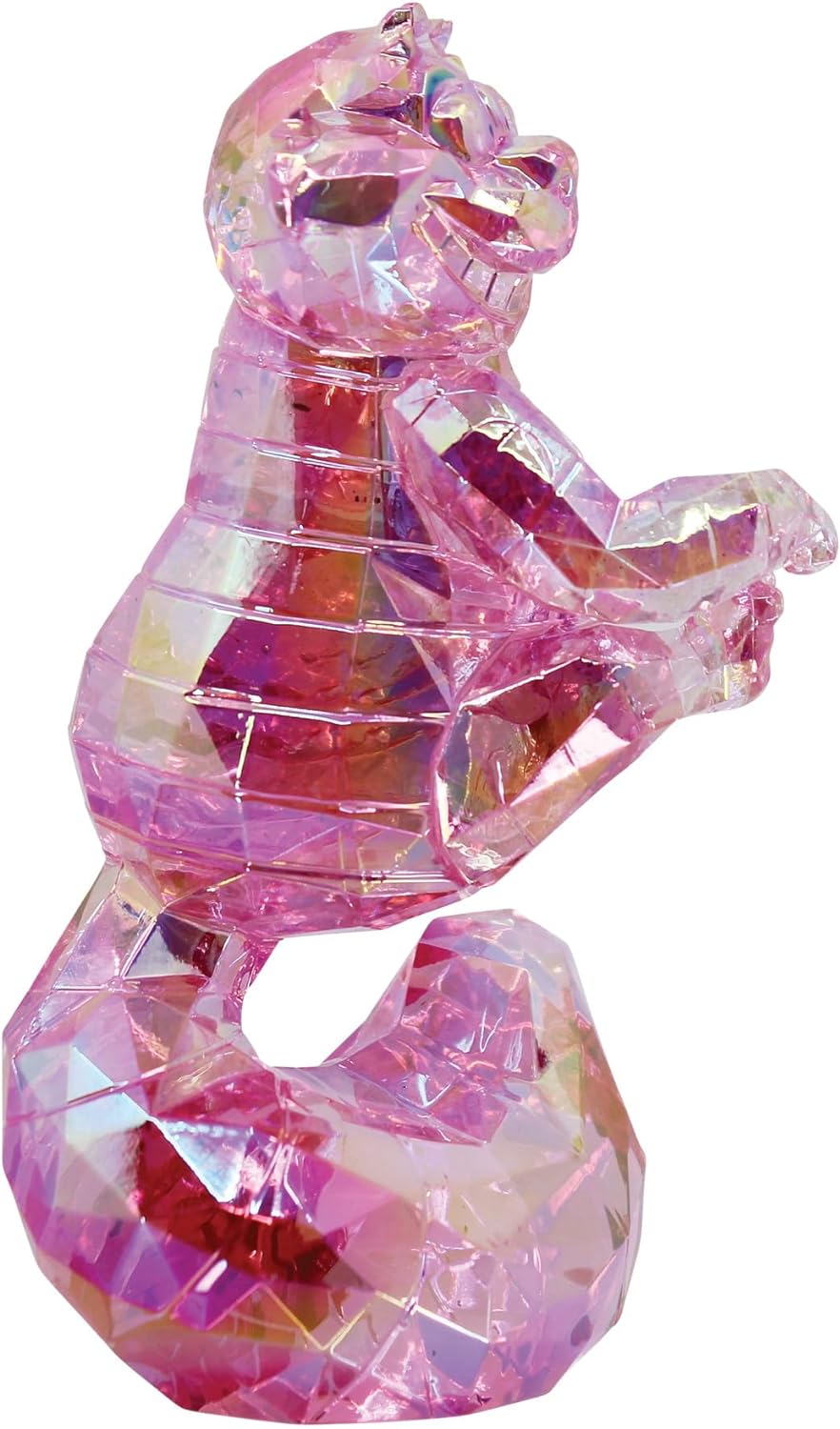 Enesco 6015337 FACETS Disney Alice in Wonderland The Cheshire Cat Figurine, 3.78 Inch, Pink