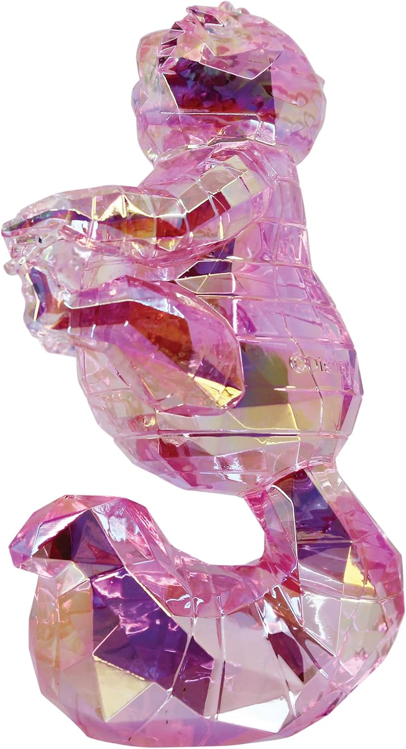 Enesco 6015337 FACETS Disney Alice in Wonderland The Cheshire Cat Figurine, 3.78 Inch, Pink