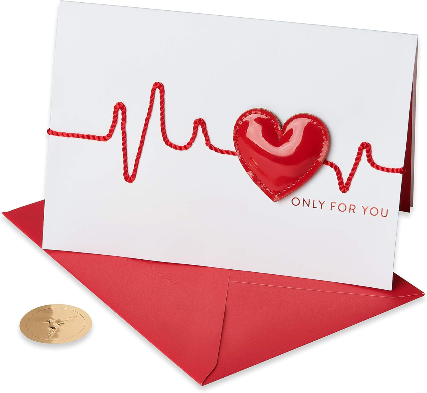 Papyrus Heart Beat Valentine Card