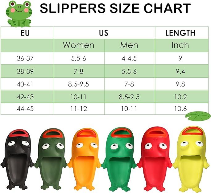 Women's and Men's Cloud Slides with Cute Frog Design - Perfect for Beach, Pool, Indoor Shower - Size 40 (Women: 8.5-9.5; Men: 7-8)