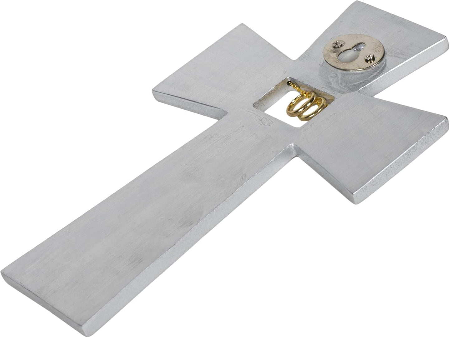 Roman 50th Wedding Anniversary "Love Never Fails" Wall Cross