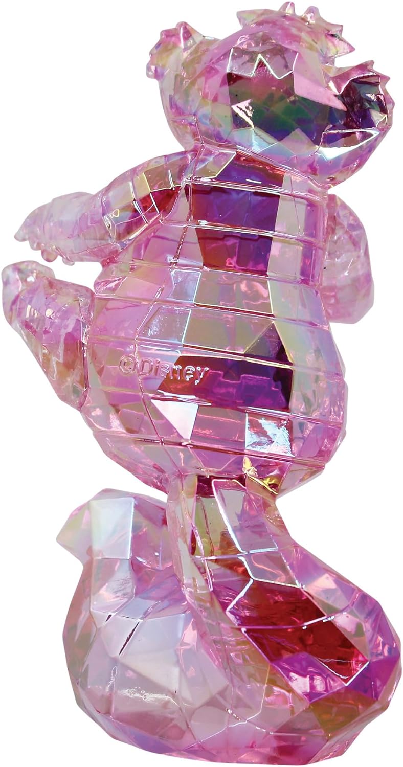 Enesco 6015337 FACETS Disney Alice in Wonderland The Cheshire Cat Figurine, 3.78 Inch, Pink