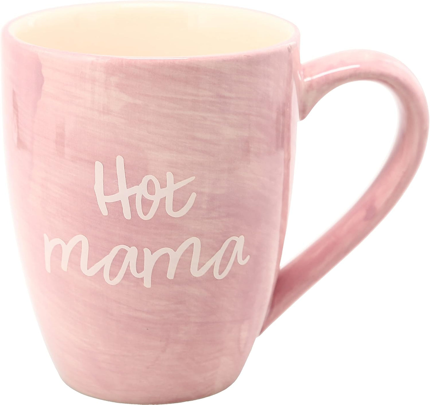 Pavilion Gift Mom Life 85204 Hot Mama Pink Large 20 oz Ceramic Coffee Mug Tea Cup, Pink