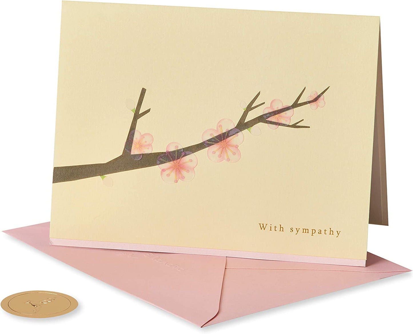 Papyrus Branch With Blooms Card