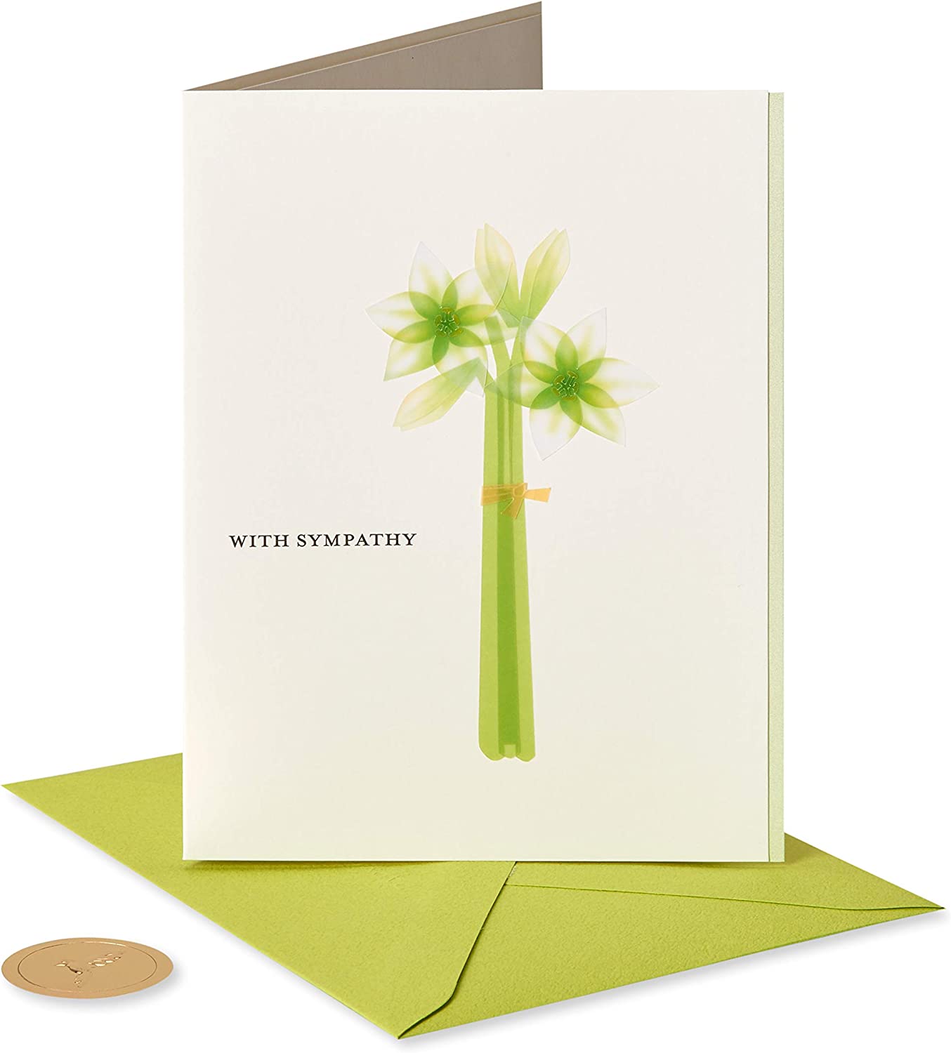Papyrus Sympathy Lilies Card