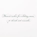 Papyrus Christmas Card (Cherish and Remember)