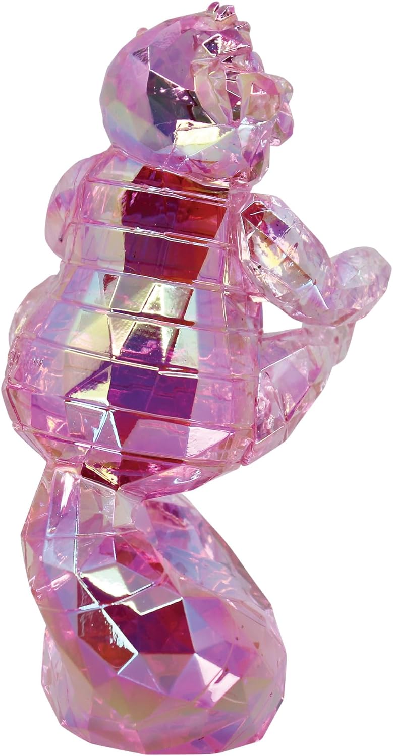 Enesco 6015337 FACETS Disney Alice in Wonderland The Cheshire Cat Figurine, 3.78 Inch, Pink