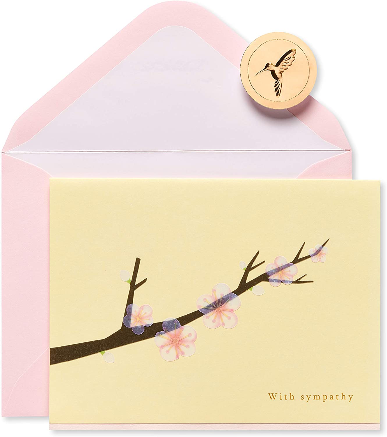 Papyrus Branch With Blooms Card