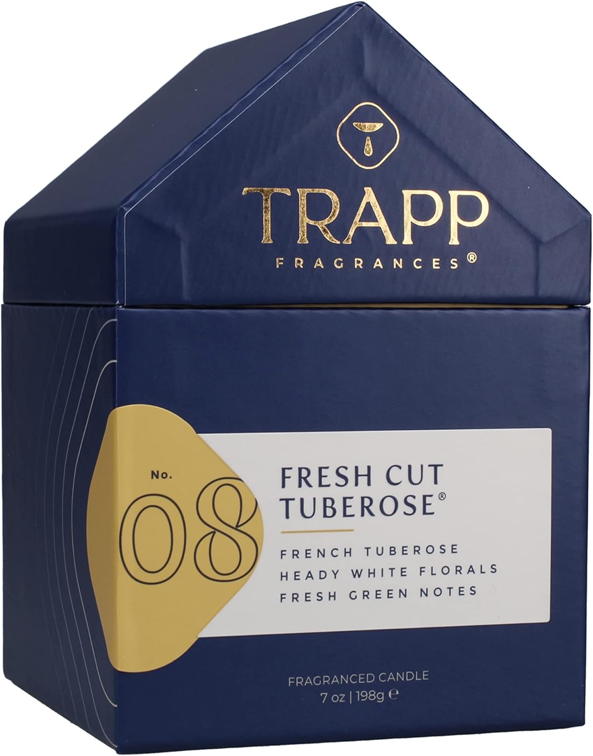 Trapp 70108 No. 08 Fresh Cut Tuberose 7 oz. Candle in House Box
