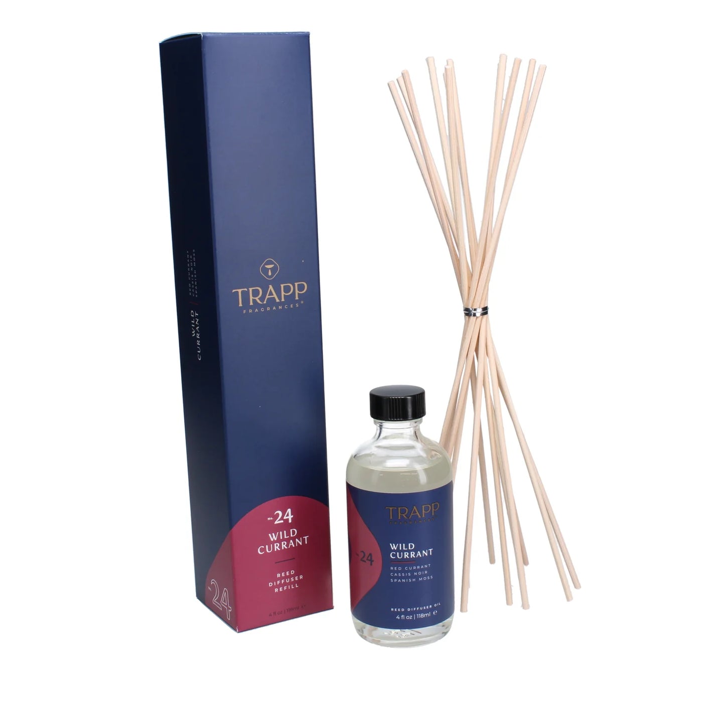 Trapp Fragrances 74424 Wild Currant 4 oz. Reed Diffuser Refill