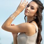 Stainless Steel Bracelet with Secure Clasp- Flexible, Adjustable for Wrists 5-8.5 Inches, Engraved with "Believe in You Like I Do" and Two Arrows- Perfect Mother's Day, Birthday, Christmas, Graduation