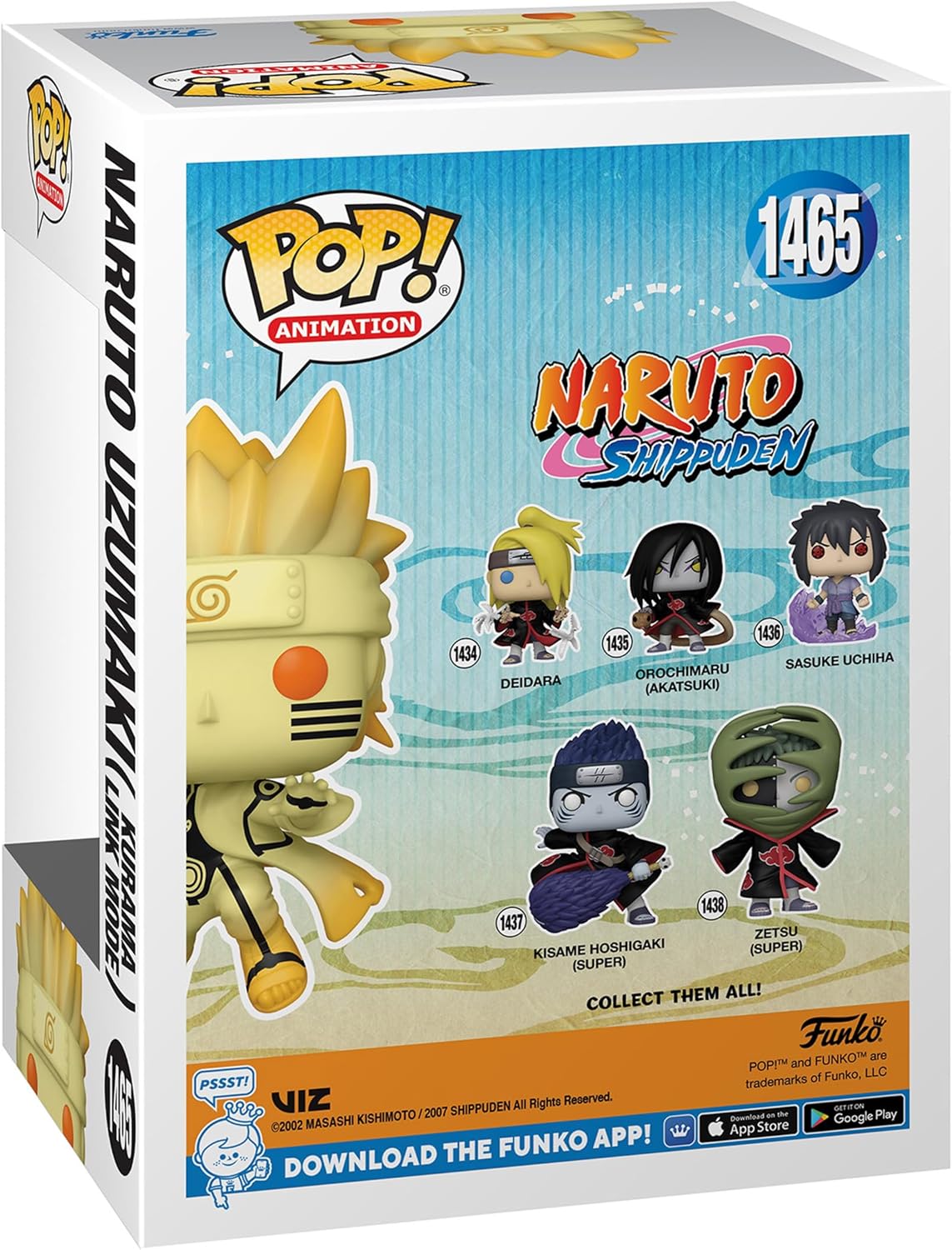 Naruto: Shippuden Naruto Uzumaki Kurama Link Mode Funko Pop! Vinyl Figure #1465 - AAA Anime Exclusive