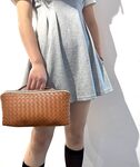 SLIFOUE Large Capacity Travel Cosmetic Bag, Waterproof Portable PU Leather Makeup Organizer Bag with Dividers and Handle (Checkered/Brown)