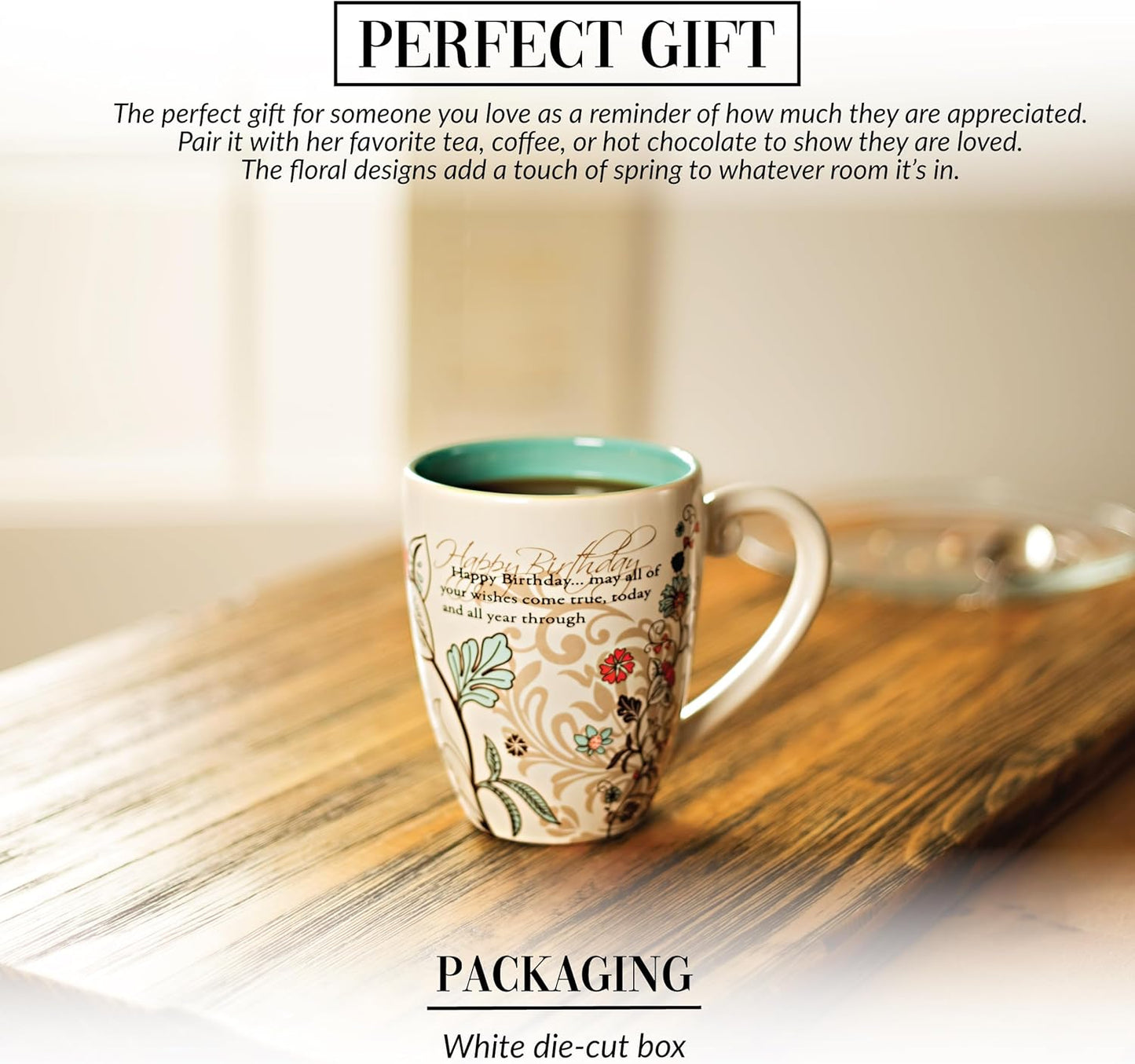 Pavilion Mark My Words Happy Birthday Mug, 4-3/4-Inch, 20-Ounce Capacity