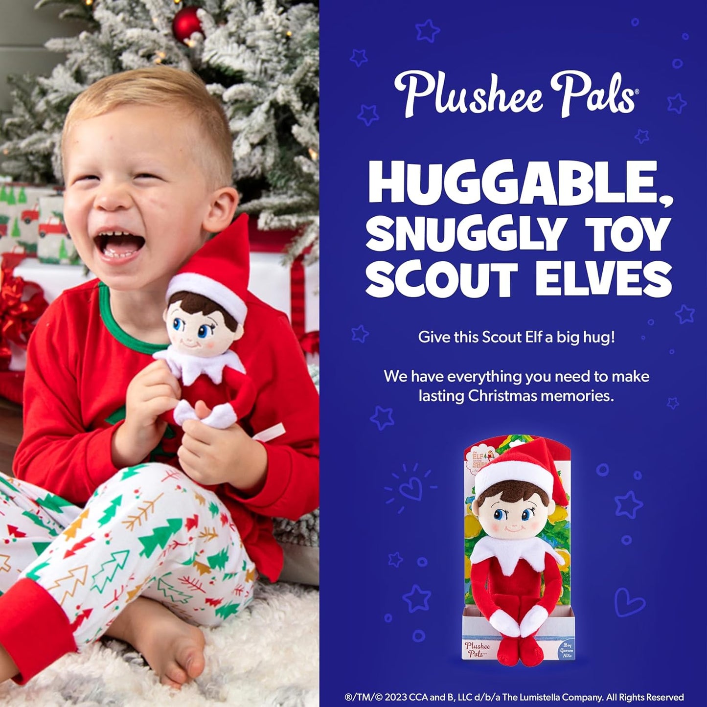 The Elf on the Shelf Plushee Pals, Blue Eyed Boy, Light