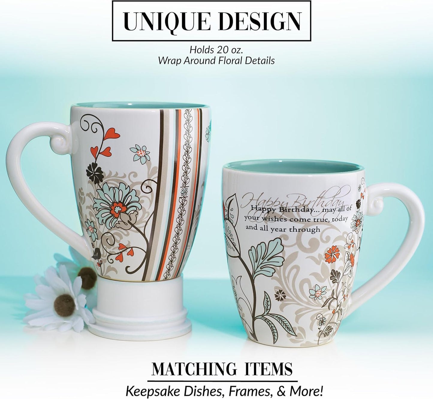 Pavilion Mark My Words Happy Birthday Mug, 4-3/4-Inch, 20-Ounce Capacity