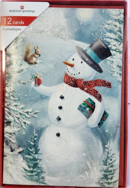 American Greetings Snowman W/ Squirrel