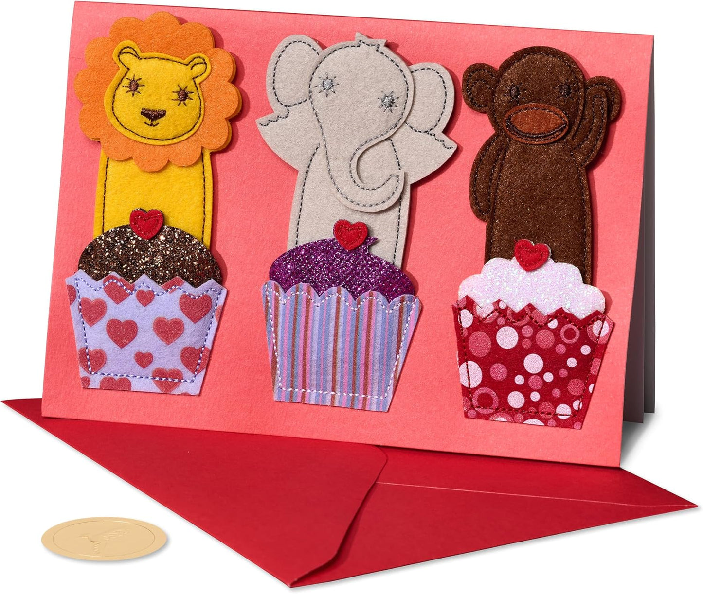 Papyrus Animal Finger Puppets Card