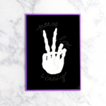 PAPYRUS "Peace, Love & Candy" Halloween Card