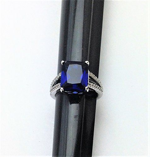 R.S. Covenant 984 S/Syn Saph/CZ Ring Size 10 LOC 100