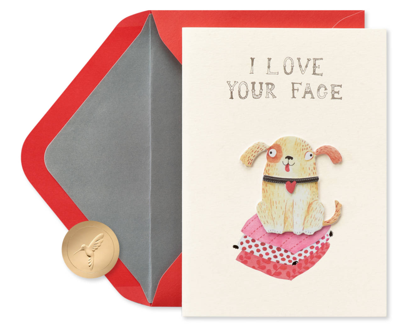 Papyrus Love Your Face Card