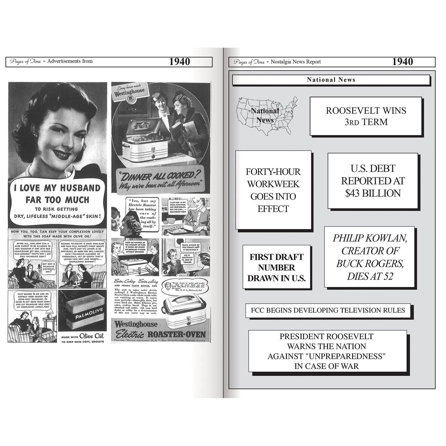 PAGES OF TIME 1931 A Nostalogic Look Back in Time