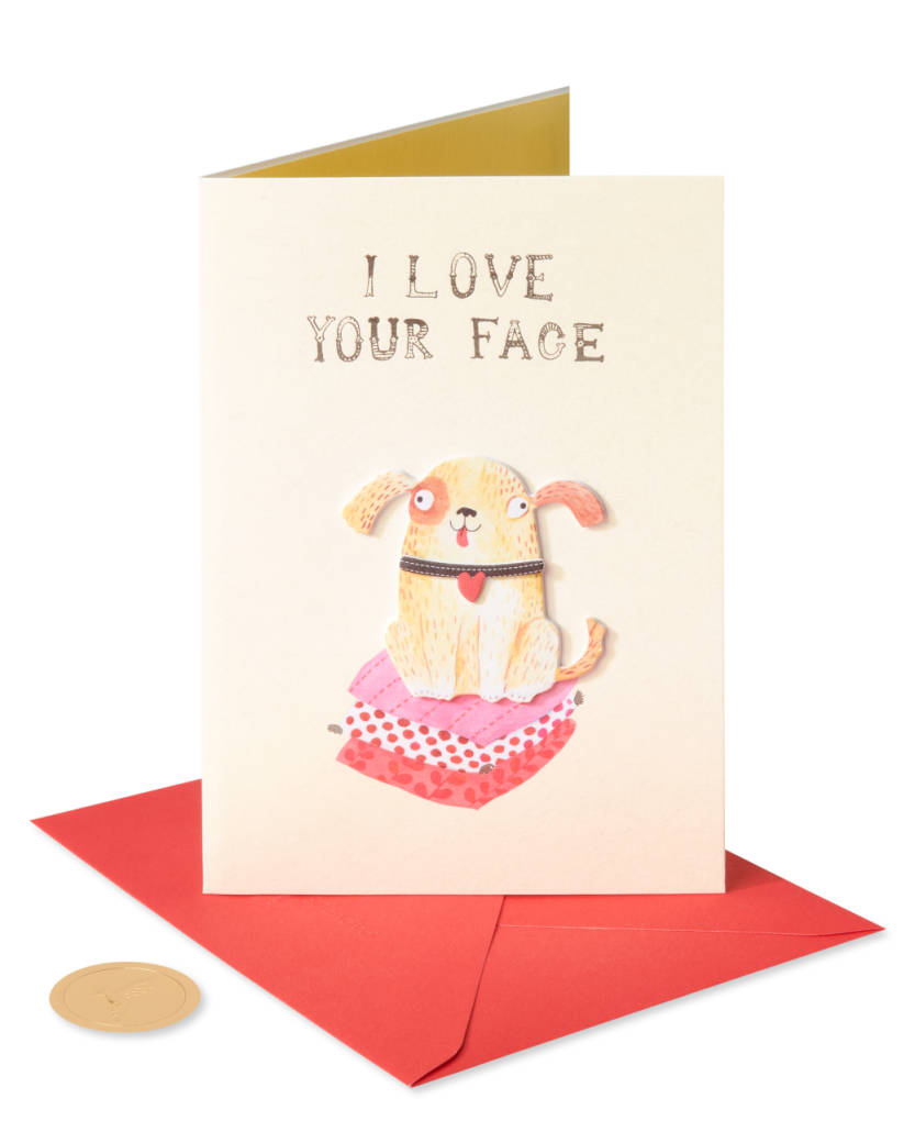 Papyrus Love Your Face Card