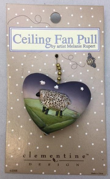 Clementine 179 Heart Lamb Ceiling Fan Pull