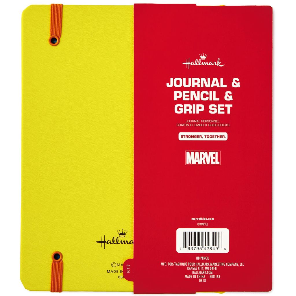 Hallmark Marvel Avengers Captain America Journal & Pencil With Grip