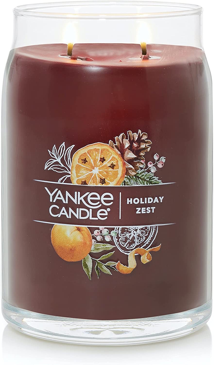 Yankee Candle 1629994 Holiday Zest Scented, Signature Large Jar 2-Wick Candle