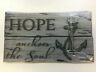 Hope Anchors the Soul | Rustic Wall Plaque ( Earth )